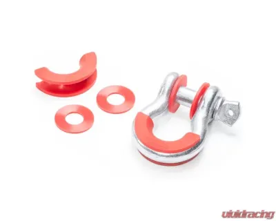 Quadratec 3/4" D-Ring Isolator Kits Red - 92144 7051